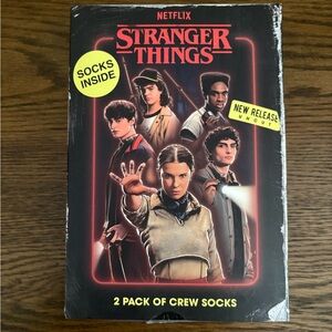 STRANGER THINGS NET Horror Socks 2-Pack, Sizes 8-12, Demogorgon